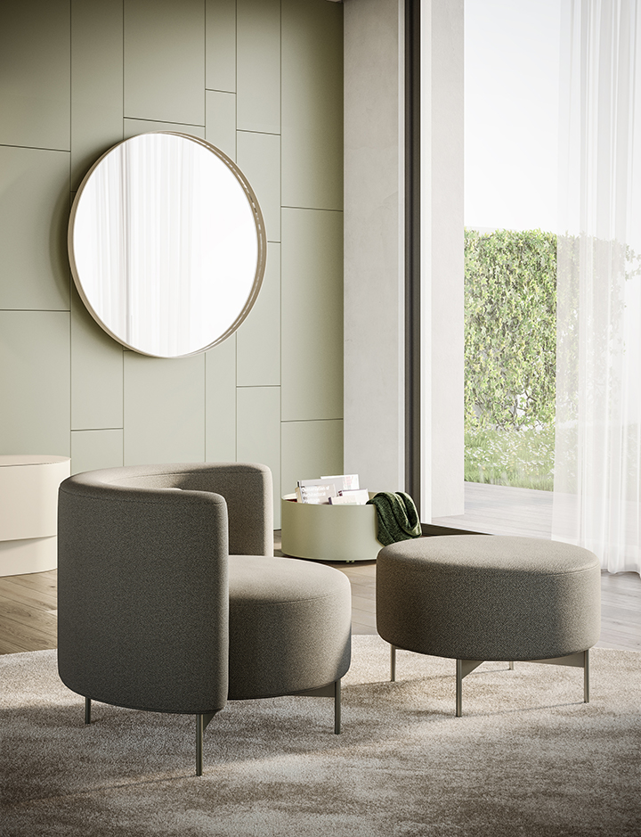 Poltrona e Pouf Ghanta