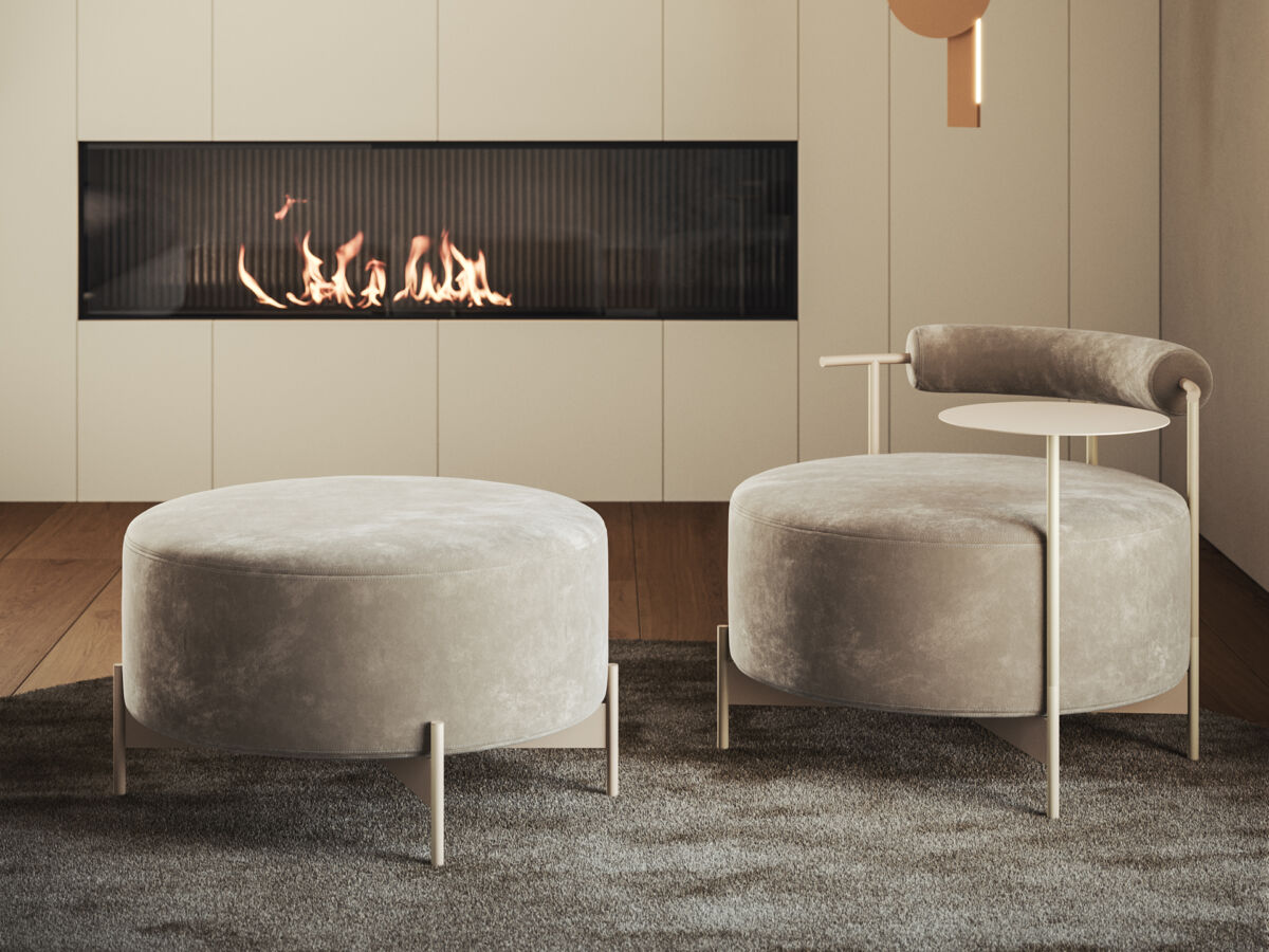 Poltrona e Pouf Halo