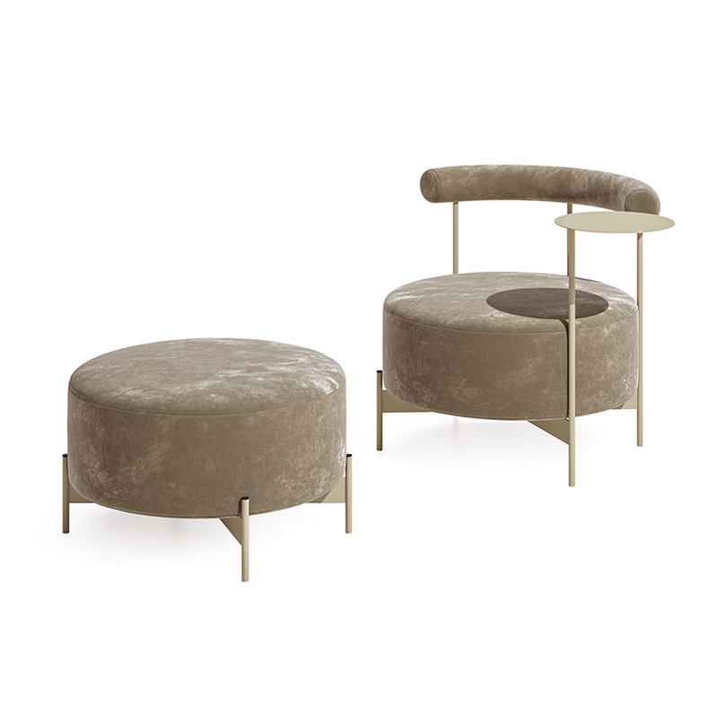Halo Armchair & Pouf